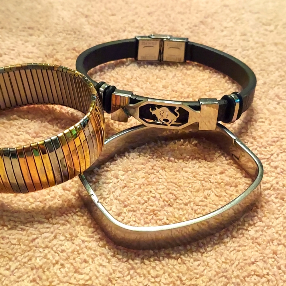 Lot Of Three Costume Bracelets.